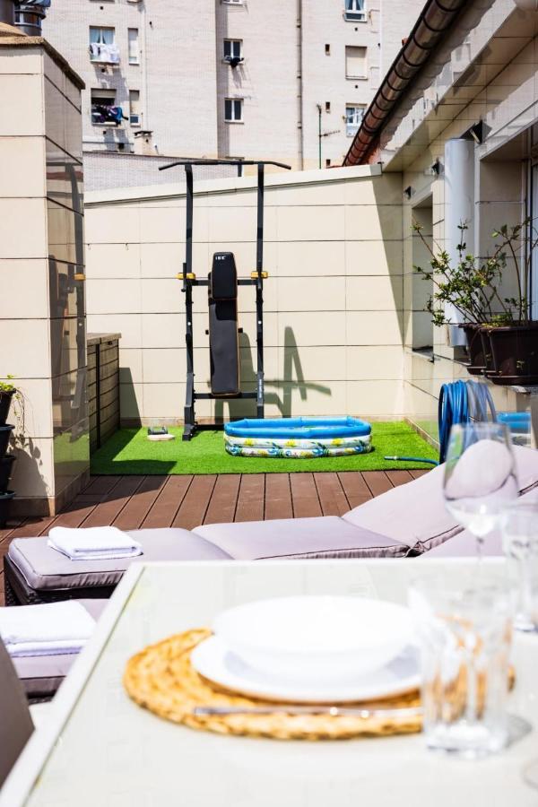 Lujoso Atico Entre 2 Playas Con Garaje, Terraza, Vistas Y Wifi Lägenhet Gijón Exteriör bild
